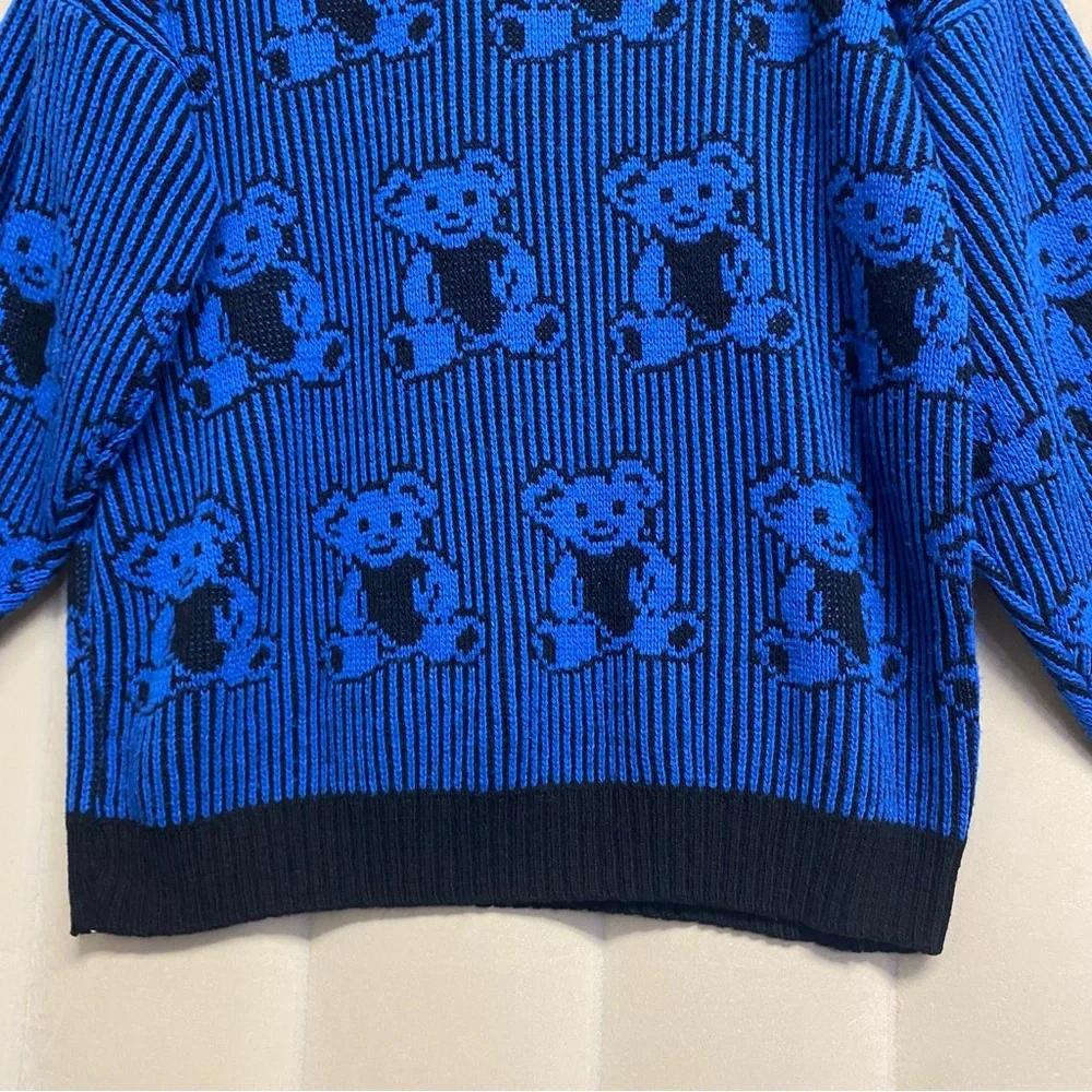 Vintage Adele Knitwear Women’s Sweater Teddy Bear Pullover 1980s 80s